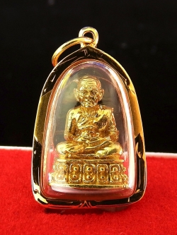 หลวงปู่ทวด วัดช้างไห้ รูปหล่อโบราญ รุ่น๑ ปี ๒๕๒๙ เลี่ยมกรอบทองแท้