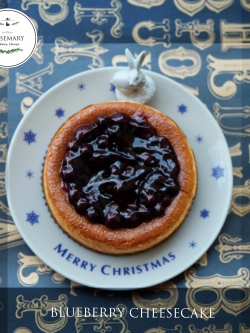 บลูเบอร์รี่ชีสเค้ก (ขนาด 1 ปอนด์) /BLUEBERRY CHEESECAKE (1 Pound / 6'' x 6")