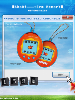 MEMORY PET ACRYLIC KEYCHAIN : SHORT-TERM MEMORY