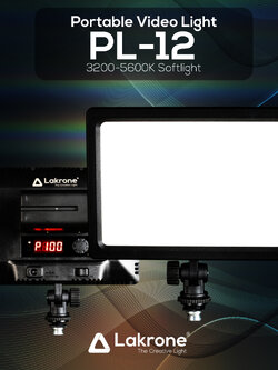 PL-12 เปลี่ยนสีได้ 3200-5600K ไฟแอลอีดีพกพา ติดหัวกล้องได้ 12 วัตต์ พร้อม Battery N750 (4400 mAh) แบตเตอรี่สำหรับใช้คู่กับ PL-12 แถมฟรี Charger