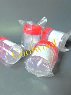 กระปุกเก็บตัวอย่างพร้อมช้อน Stool container sterile 60ml,Individual packing (500ชิ้น/cs)