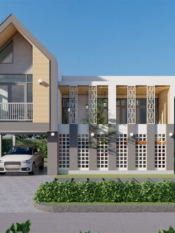 แบบบ้านชั้นครึ่ง สไตล์นอร์ดิก NA-117 ขนาด 127 ตร.ม. 3 ห้องนอน 2 ห้องน้ำ