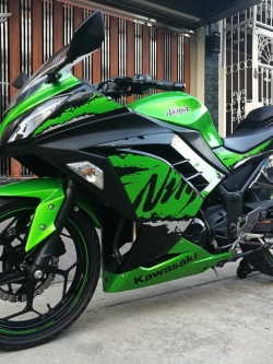 NINJA300abs รถบ้านแท้มือเดียว ไมล์แท้หมื่นต้นๆ