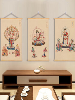 #ภาพวาดทังก้า(Thangka)ภาพวาดทิเบต ทังก้า มันดาลา พุทธศิลป์ชั้นสูง