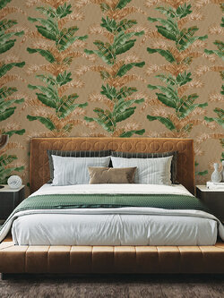 วอลเปเปอร์ลายใบกล้วย ต้นกล้วย 88458