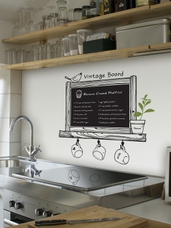 new-43 Vintage broad Big graphic Wall Sticker PVC 67x67 cm