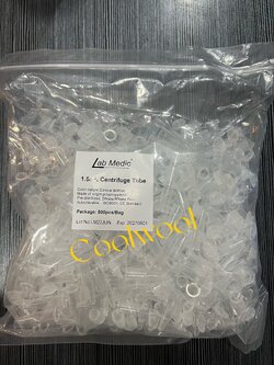 Sterile Micro Centrifuge tube 1.5ml(500ea/pkg)-หลอดปั่นเหวี่ยงขนาด 1.5 ml(500 ชิ้น/แพ็ค)-Lab medic