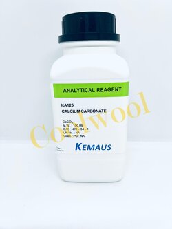 KemAus-Calcium carbonate AR. grade(500กรัม/ขวด)