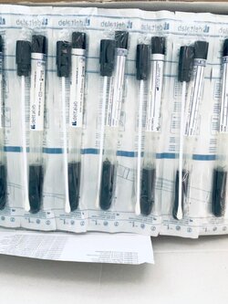 Transport swab with Amies with Charcoal (1pc/peel pack,100ea/pkg), sterile-Delta lab