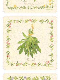 SM-134 Deco Sticker สติ๊กเกอร์ใส สำหรับตกแต่งกระเบื้องครัว ห้องน้ำ / 1 ชุดมี 6 แผ่น / ลายผัก