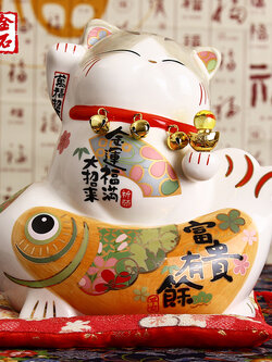 Lucky Cat Decoration ตุ๊กตาของขวัญ พร้อมกล่อง/ขนาด 9 นิ้ว