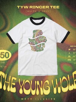 The Young Wolf MAYA Ringer tee