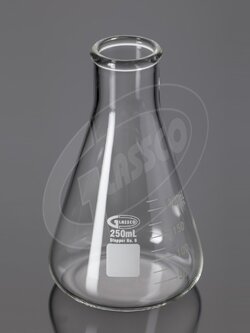 ขวดรูปชมพู่ Erlenmeyer Flask Narrow Neck with graduation
