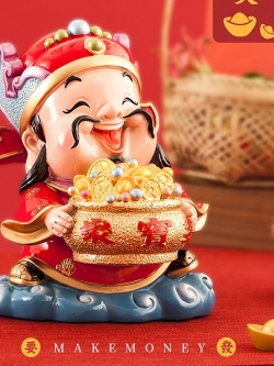 เทพเจ้าไท้ส่วยเอี๊ยะ เทพแห่งความร่ำรวย ตุ๊กตาเรซิ่นประดับบ้าน นำเข้าจากมณฑลกวางตุ้งประเทศจีน
