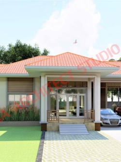 แบบบ้านชั้นเดียว สไตล์คอนเทมโพรารี NA-101 ขนาด 149 ตร.ม. 2 ห้องนอน 2 ห้องน้ำ