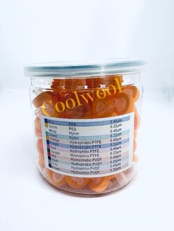 PRECLEAN™ 13mm Syringe Filter, PTFE (hydrophobic) membrane (100/pkg)