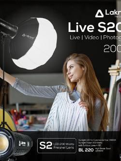 Live S200 Sunlight Set 200 Watts ชุดไฟสำหรับไลฟ์ 200 วัตต์ 5600K รีวิว สอน ถ่ายวีดีโอ หนังสั้น ถ่ายภาพ ไฟสอนออนไลน์ รีวิวอาหาร รีวิวเครื่องสำอางค์ สอนโยคะนำกิจกรรม
