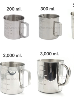 เหยือกสแตนเลสมีหูจับ Measuring Jug