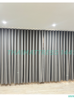 ผ้าม่านลอน กันแสง UV + ผ้าม่านโปร่ง สำหรับบ้านและคอนโด - Wave Curtain with sunblock and UV Protection