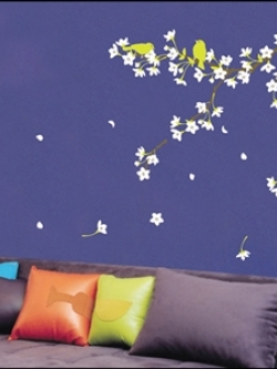 KR-0021 Wall Sticker flower & bird 30x50 cm