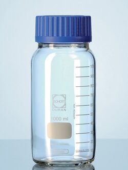 ขวดเก็บสารเคมี ขวดดูแรน ชนิดใส ชนิดปากกว้าง DURAN® GLS 80® Laboratory Bottle Wide Mouth
