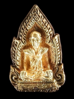 รูปเหมือนลอยองค์เนื้อทองเหลืองรมดำ"รุ่นเรือนแก้ว"หลวงปู่บุดดา ถาวโร วัดกลางชูศรีฯ