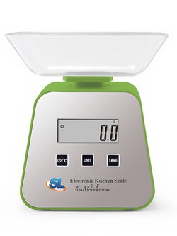 เครื่องชั่งดิจิตอลในครัวเรือน ตรา SL รุ่น SL-Q7 พิกัด 5000 กรัม ละเอียด 1 กรัม