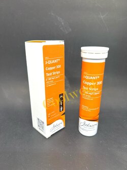 กระดาษทดสอบคอปเปอร์ Copper test strip 0-300 ppm (100 strips/pk)