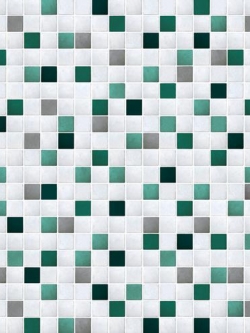 DPS-66 วอลล์เปเปอร์แบบมีกาวในตัว ลายกระเบื้องโมเสกสีฟ้าเขียว หน้ากว้าง 50 cm