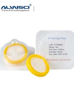 Sterile Nylon Syringe Filter with Outer Ring