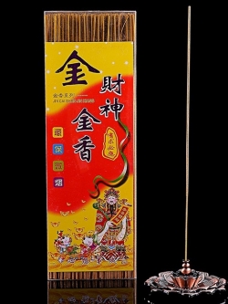 ธูปทองเรียกทรัพย์ ไม้จันทร์หอมไร้ควัน จุดแล้วรวย ไหว้แล้วเฮง