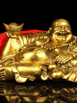 รูปหล่อทองเหลืองพระสังกัจจายน์ อรหันต์แห่งความอุดมสมบูรณ์ จากมณฑลซานตง ประเทศจีน