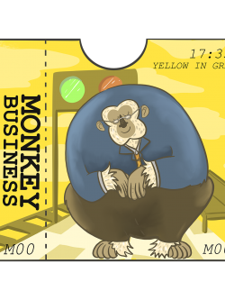 MONKEY BUSINESS : STICKER
