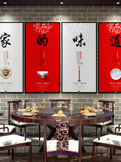 #ภาพสำหรับตกแต่งร้านอาหารจีนแบบร่วมสมัย พร้อมกรอบ(คละสี) ไม่มีกระจก ราคา/1 ชุด 4 ชิ้น