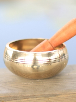 Tibetan Singing Bowl ขันทิเบต(ทองเหลืองขัดเงา) สำหรับใช้สปาคลื่นเสียงบำบัด