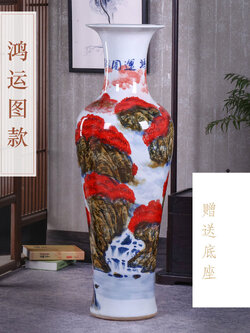 แจกันเซรามิก งานช่างฝีมือชาวจีน จากมณฑลเจียงซี ตั้งวางตกแต่งบ้าน เสริมฮวงจุ้ย