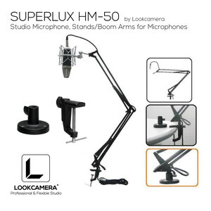Superlux HM-50B ขาตั้งจับไมโครโฟน หนีบโต๊ะ หรือ ตั้งวาง