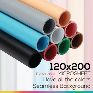 REAL Microsheet 120 x 200 cm เลือกสี แผ่นไมโครชีทฉากหลังถ่ายภาพสินค้าของแท้