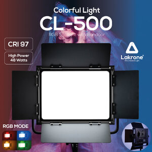 CL-500 Colourful Light ไฟสตูดิโอปรับแสงเปลี่ยนสีได้ 360 สี กำลังไฟ 48 วัตต์