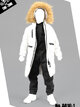 TIDE-ZONE A010-1 Cotton coat suit (White)